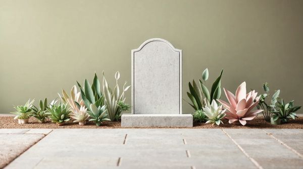 Idées de décoration avec des plantes artificielles pour les tombes